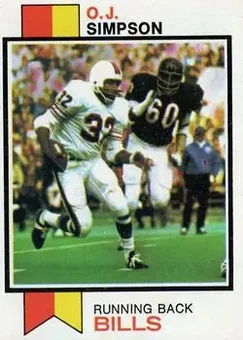 1973 Topps #500 - O.J. Simpson - Buffalo Bills