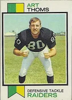 1973 Topps #502 - Art Thoms - Oakland Raiders - Front