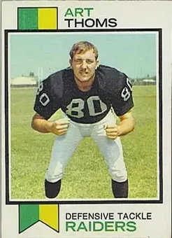 1973 Topps #502 - Art Thoms - Oakland Raiders