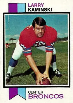 1973 Topps #503 - Larry Kaminski - Denver Broncos - Front 1973 Topps #503 - Larry Kaminski - Denver Broncos - Front