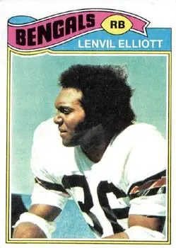 1977 Topps #71 - Lenvil Elliott - Cincinnati Bengals