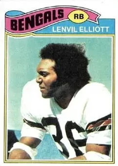 1977 Topps #71 - Lenvil Elliott - Cincinnati Bengals