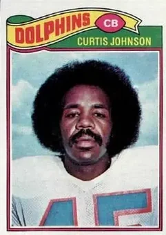 1977 Topps #72 - Curtis Johnson - Miami Dolphins