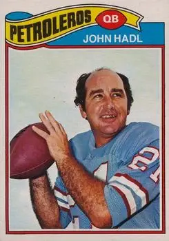 1977 Topps Mexican #83 - John Hadl - Houston Oilers - Front