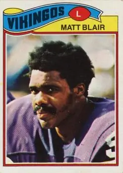 1977 Topps Mexican #84 - Matt Blair - Minnesota Vikings