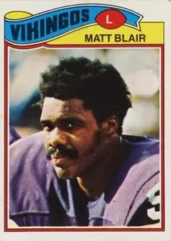 1977 Topps Mexican #84 - Matt Blair - Minnesota Vikings
