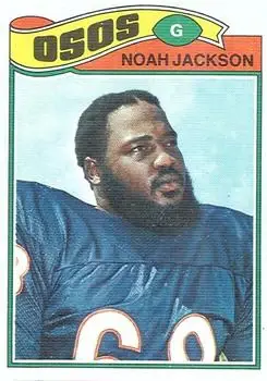 1977 Topps Mexican #86 - Noah Jackson - Chicago Bears 1977 Topps Mexican #86 - Noah Jackson - Chicago Bears