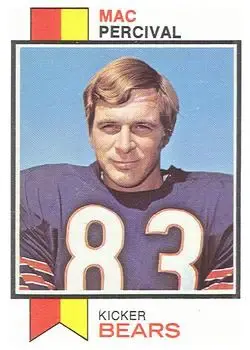 1973 Topps #512 - Mac Percival - Chicago Bears - Front
