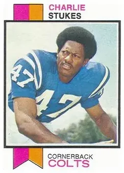 1973 Topps #516 - Charlie Stukes - Baltimore Colts