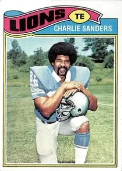 1977 Topps #85 - Charlie Sanders - Detroit Lions