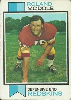 1973 Topps #524 - Roland McDole - Washington Redskins