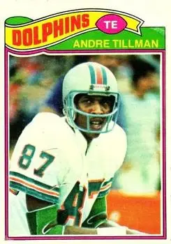 1977 Topps #93 - Andre Tillman - Miami Dolphins