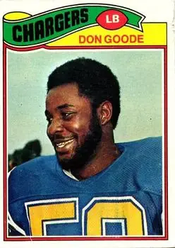 1977 Topps #97 - Don Goode - San Diego Chargers 1977 Topps #97 - Don Goode - San Diego Chargers