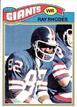 1977 Topps #98 - Ray Rhodes - New York Giants