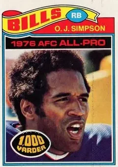 1977 Topps #100 - O.J. Simpson - Buffalo Bills