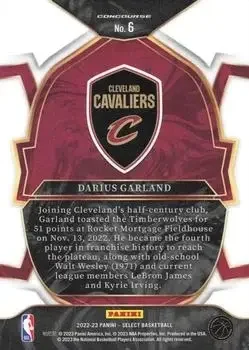 Back of Darius Garland