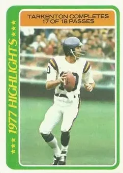 1978 Topps #5 - Fran Tarkenton - Minnesota Vikings
