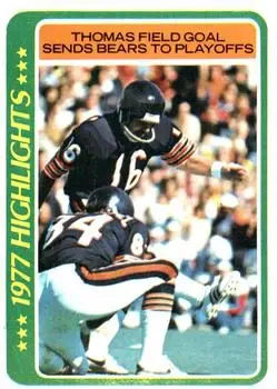 1978 Topps #6 - Bob Thomas - Chicago Bears