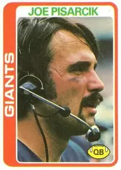 1978 Topps #7 - Joe Pisarcik - New York Giants