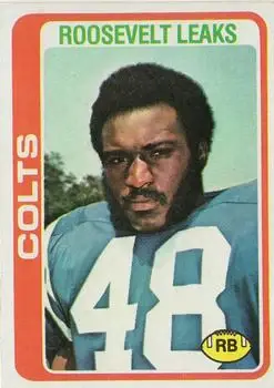 1978 Topps #9 - Roosevelt Leaks - Baltimore Colts