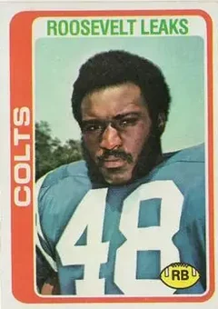 1978 Topps #9 - Roosevelt Leaks - Baltimore Colts