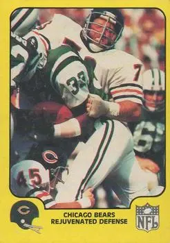 1978 Fleer Team Action #8 - Card #8 - Chicago Bears - Front