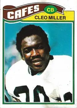 1977 Topps Mexican #92 - Cleo Miller - Cleveland Browns