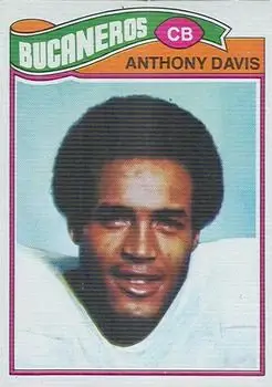 1977 Topps Mexican #96 - Anthony Davis - Tampa Bay Buccaneers