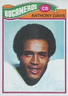 1977 Topps Mexican #96 - Anthony Davis - Tampa Bay Buccaneers