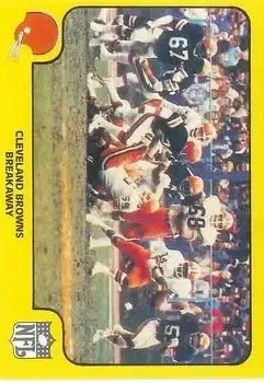1978 Fleer Team Action #11 - Card #11 - Cleveland Browns - Front