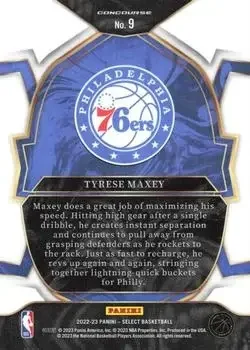 Back of Tyrese Maxey