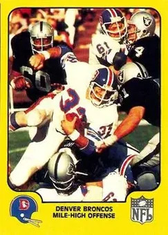 1978 Fleer Team Action #15 - Card #15 - Denver Broncos