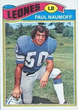 1977 Topps Mexican #106 - Paul Naumoff - Detroit Lions - Front