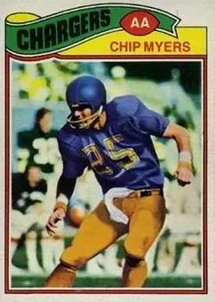 1977 Topps Mexican #109 - Chip Myers - San Diego Chargers