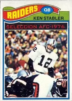 1977 Topps Mexican #110 - Ken Stabler - Oakland Raiders