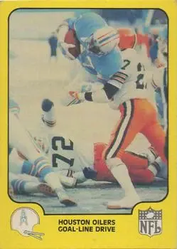 1978 Fleer Team Action #21 - Card #21 - Houston Oilers - Front
