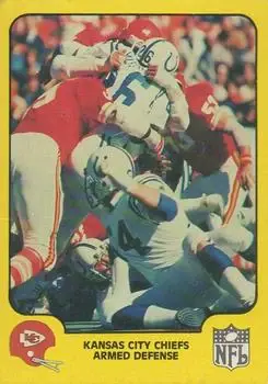 1978 Fleer Team Action #24 - Card #24 - Kansas City Chiefs - Front