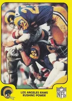 1978 Fleer Team Action #25 - Card #25 - Los Angeles Rams