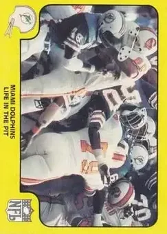 1978 Fleer Team Action #28 - Card #28 - Miami Dolphins