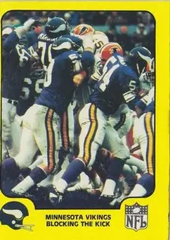 1978 Fleer Team Action #30 - Card #30 - Minnesota Vikings
