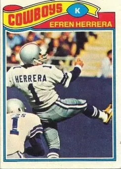 1977 Topps #102 - Efren Herrera - Dallas Cowboys
