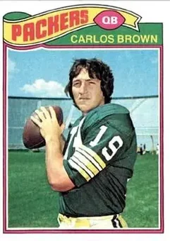 1977 Topps #104 - Carlos Brown - Green Bay Packers