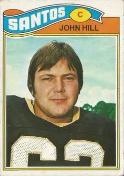 1977 Topps Mexican #117 - John Hill - New Orleans Saints