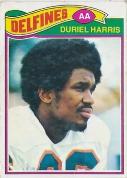 1977 Topps Mexican #119 - Duriel Harris - Miami Dolphins - Front
