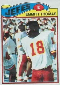 1977 Topps Mexican #129 - Emmitt Thomas - Kansas City Chiefs