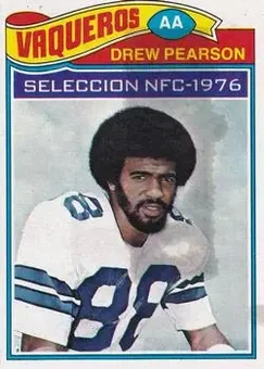 1977 Topps Mexican #130 - Drew Pearson - Dallas Cowboys