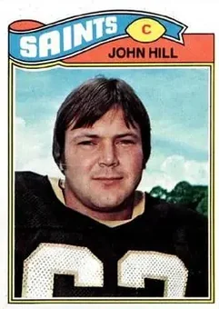 1977 Topps #117 - John Hill - New Orleans Saints