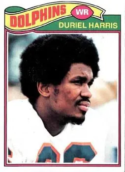 1977 Topps #119 - Duriel Harris - Miami Dolphins