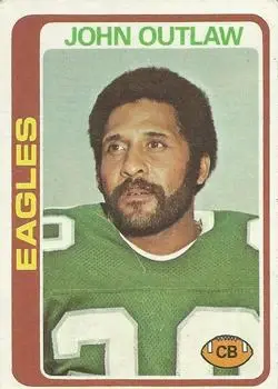 1978 Topps #23 - John Outlaw - Philadelphia Eagles