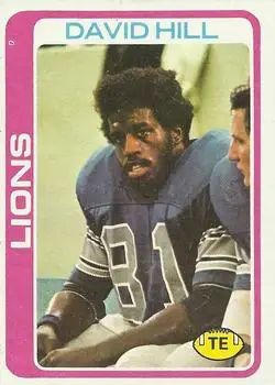 1978 Topps #26 - David Hill - Detroit Lions